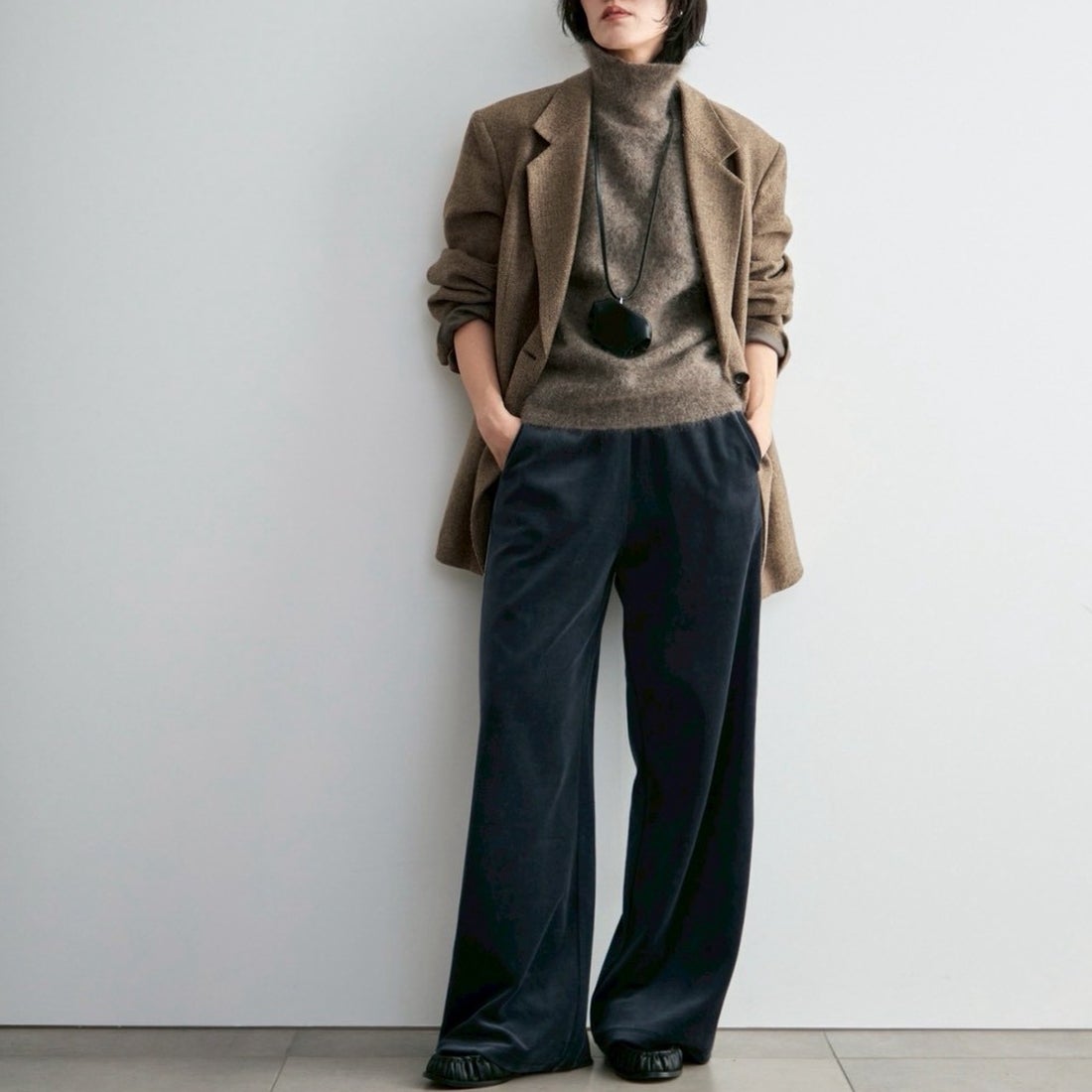 anuke [アンヌーク] HERRINGBONE WOOL JACKET [62620104] BEG
