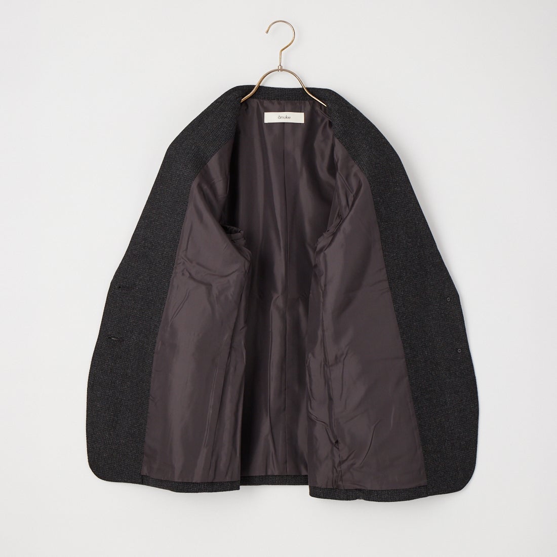 anuke [アンヌーク] HERRINGBONE WOOL JACKET [62620104] C/GRY