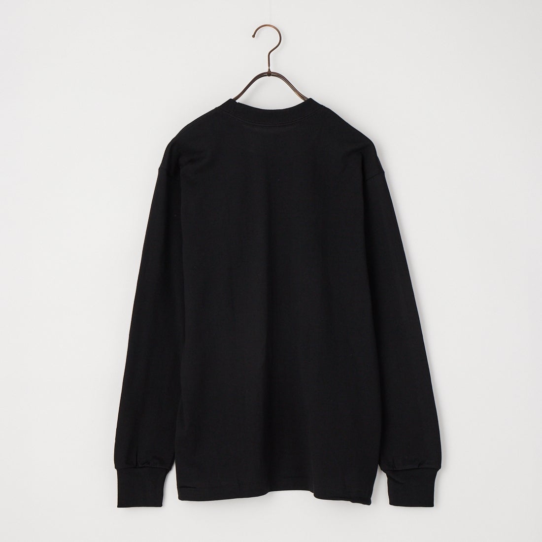 Hanes [ヘインズ] 1P クルーネックロングスリーブTシャツ [HM4-D202] 090 BLACK