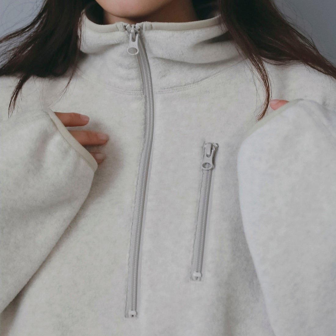 anuke [アンヌーク] FLEECE 2WAY ONEPIECE [62620307] OML