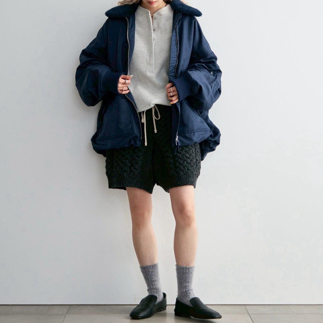 anuke [アンヌーク] MA-2 FLIGHT JACKET [62620201] NVY