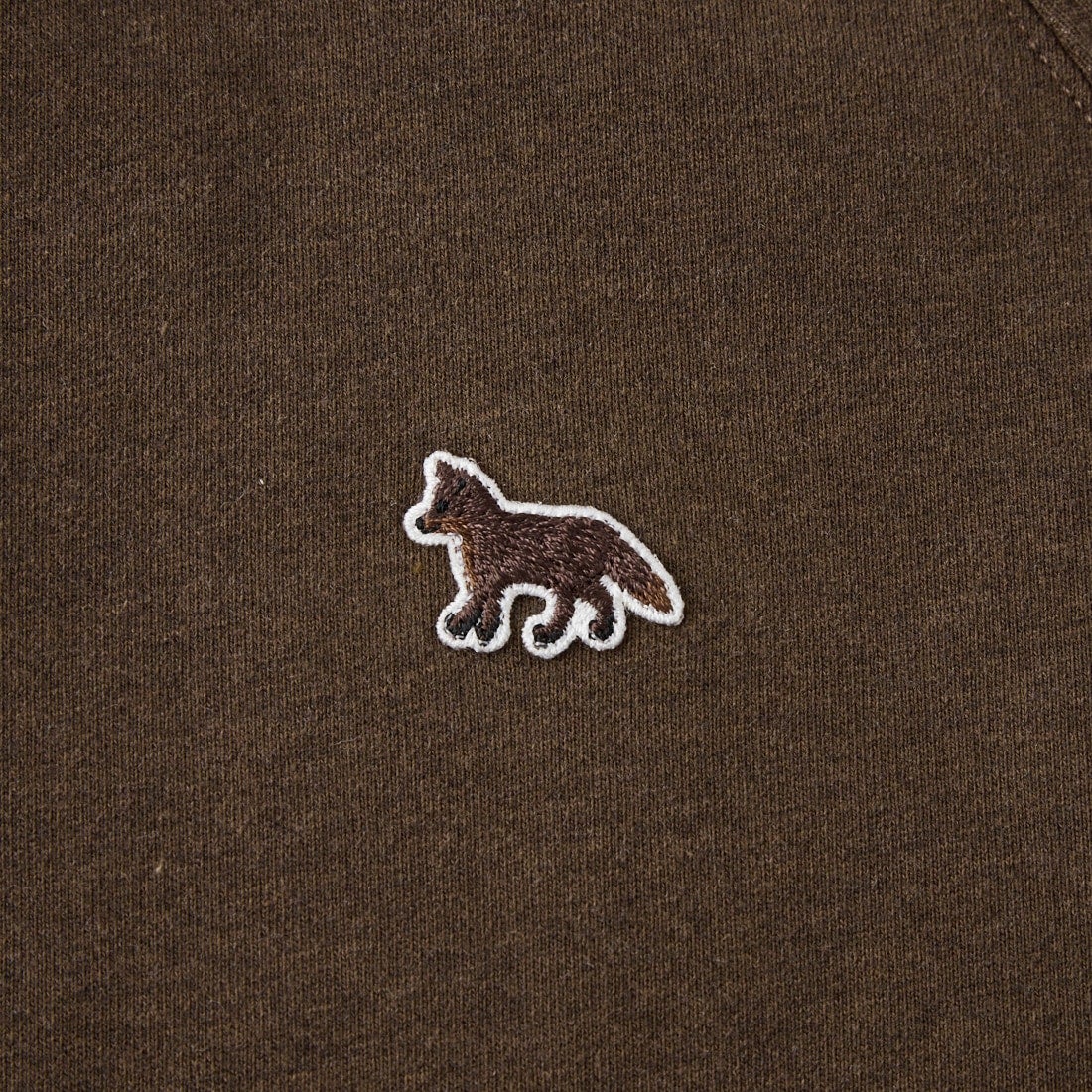 MAISON KITSUNE [メゾン キツネ] ベイビー フォックス オープン ポケット スウェットシャツ [QW00303KM0342] 0605 DK.BR