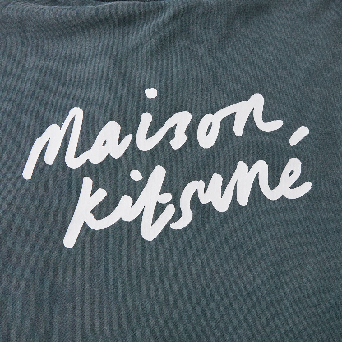MAISON KITSUNE [メゾン キツネ] ハンドライティング フェード オーバーサイズ フーディ [MRMJH05KMBIT5] 0612 TURBL