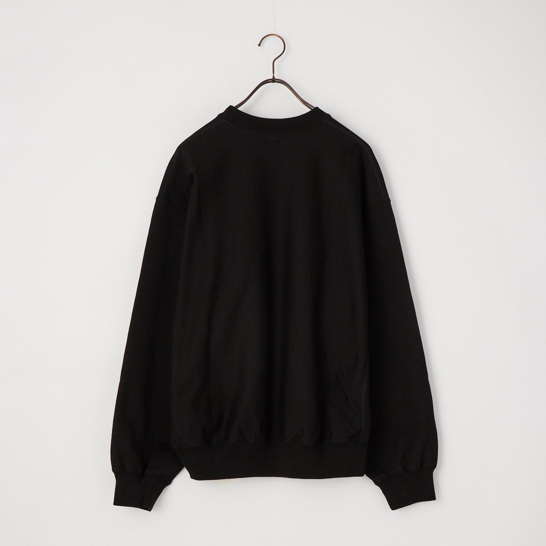 blurhms ROOTSTOCK [ブラームス ルーツストック] ソフト＆ハード ワイドプルオーバー クルーネックスウェット [BROOTS24F26F26] 02 BLACK