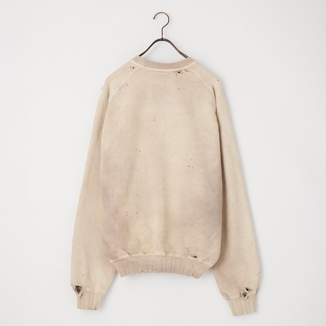 Maison MIHARA YASUHIRO [メゾン ミハラヤスヒロ] サン フェイデッド ライク スウェットシャツ [J17PO723] BEIGE