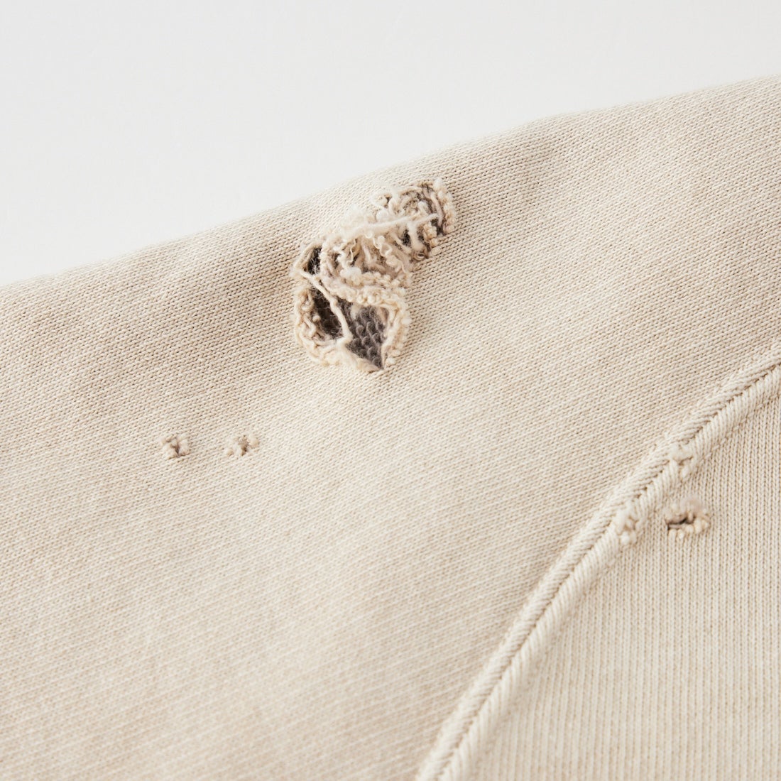 Maison MIHARA YASUHIRO [メゾン ミハラヤスヒロ] サン フェイデッド ライク スウェットシャツ [J17PO723] BEIGE