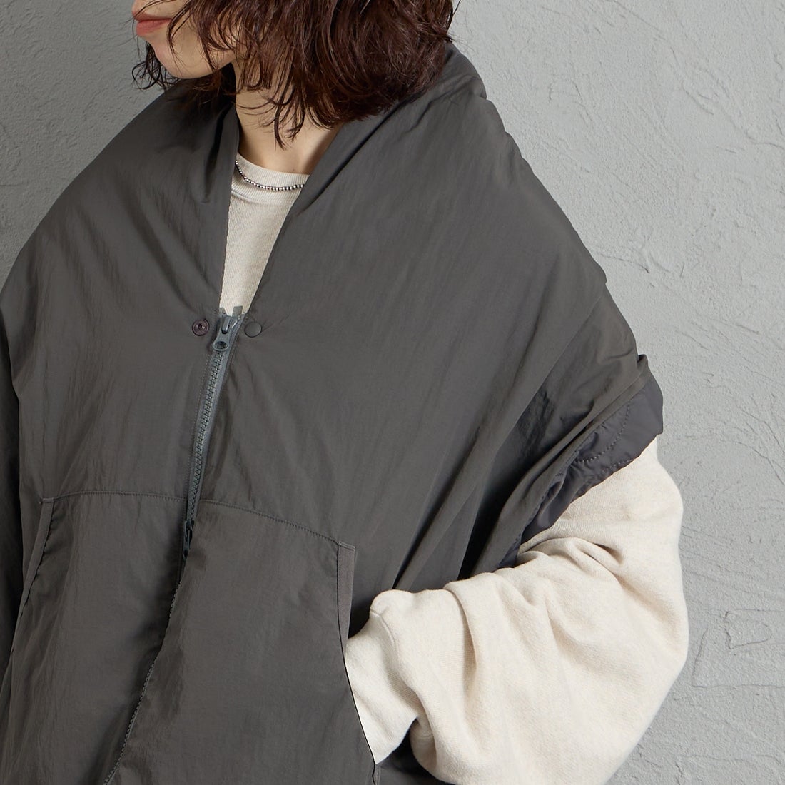 NORDISK [ノルディスク] 別注 中綿マフラーベスト [NU41802-JF] CHARCOAL