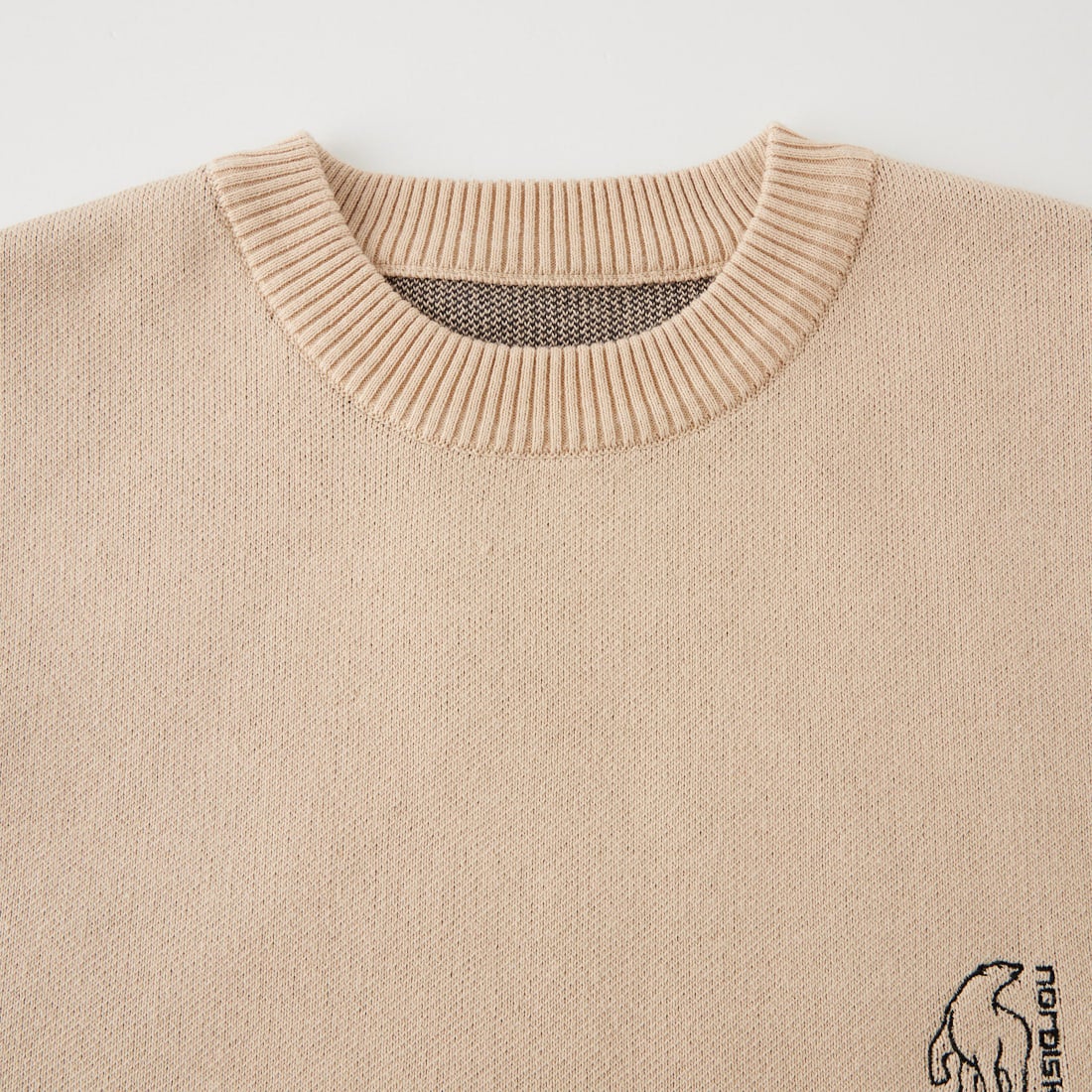 NORDISK [ノルディスク] 別注 バックデザイン ジャガードロゴニット [NU21801-JF] OATMEAL