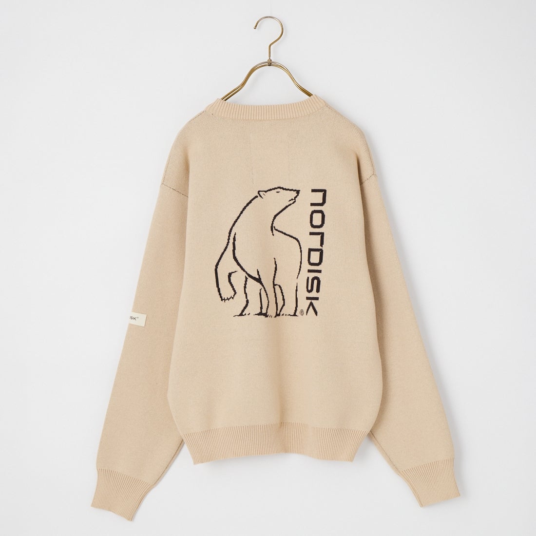 NORDISK [ノルディスク] 別注 バックデザイン ジャガードロゴニット [NU21801-JF] OATMEAL