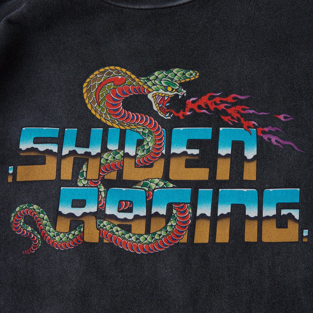 SHIDEN [シデン] コブラ ロングスリーブTシャツ [TY679] C FADED BL