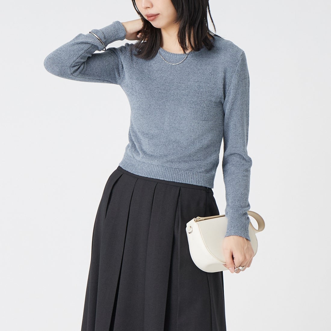 G.BLUE&&モデル身長：162cm 着用サイズ：F&&
