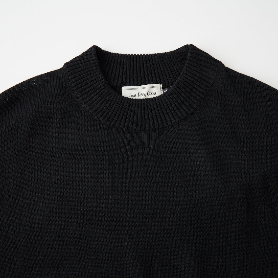 Jeans Factory Clothes [ジーンズファクトリークローズ] 12G メロウヤーン ハイネックニット [26522039] 005 BLACK