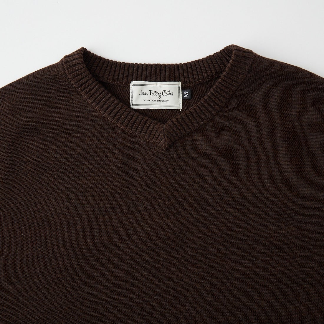 Jeans Factory Clothes [ジーンズファクトリークローズ] 12G メロウヤーン Vネックニット [26522029] 305 BROWN