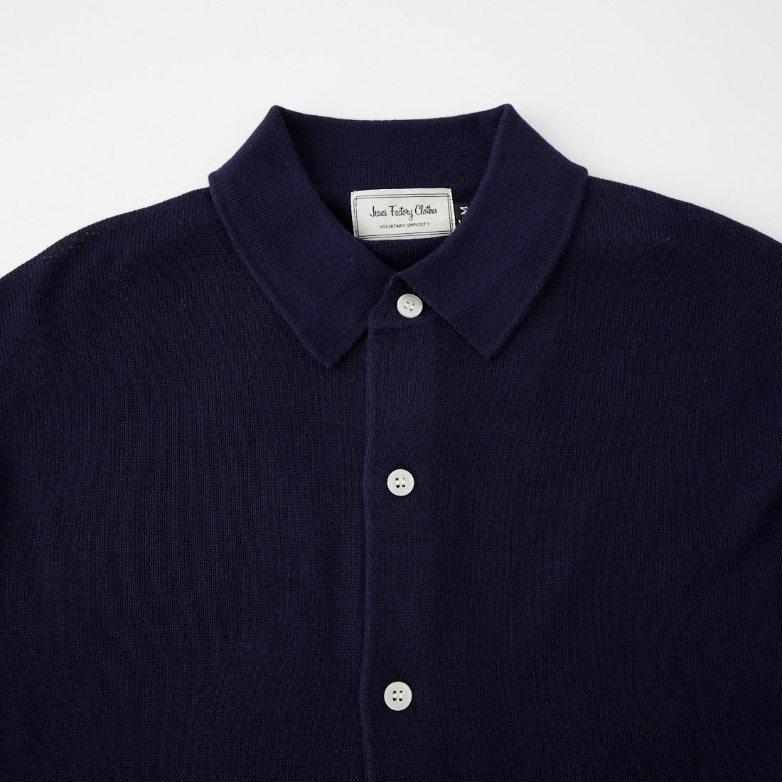 Jeans Factory Clothes [ジーンズファクトリークローズ] 12G メロウヤーン ニットシャツカーディガン [26522049] 705 NAVY