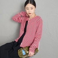 PINK STRIP&&モデル身長：150cm 着用サイズ：0&&