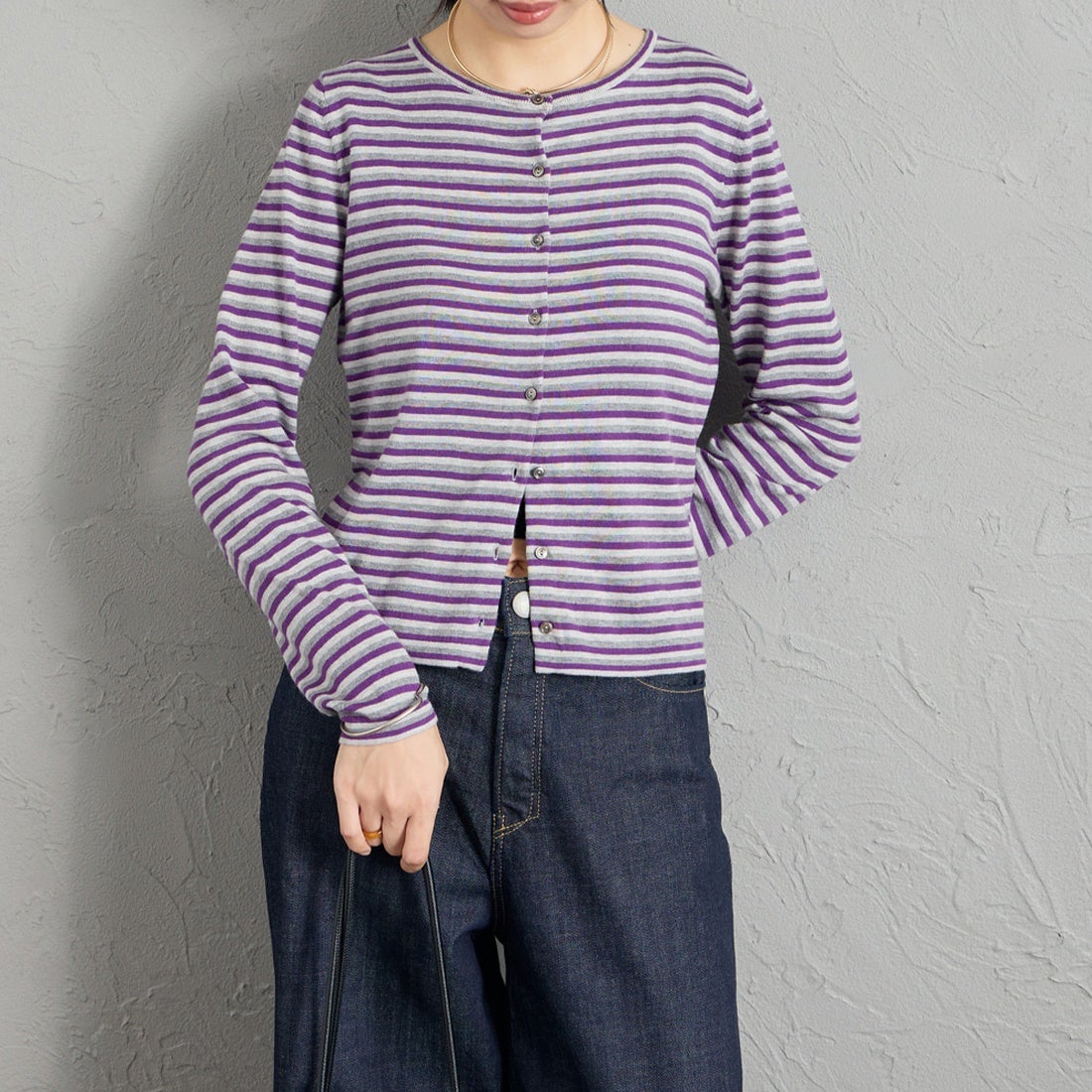 PURPLE STR&&モデル身長：162cm 着用サイズ：0&&