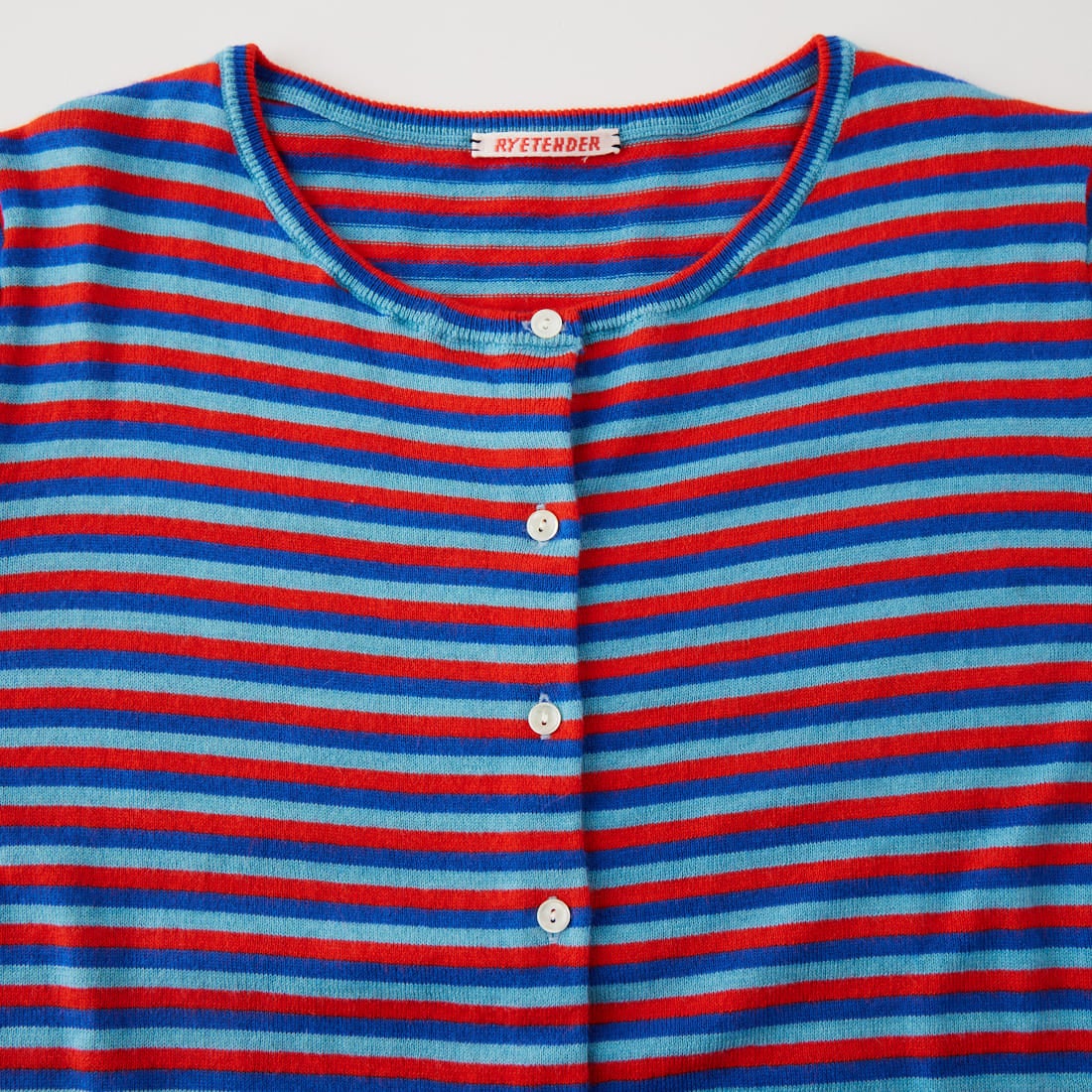 RYE TENDER [ライテンダー] 別注 マルチボーダーカーディガン [101452620-JF] BLUE STRIP