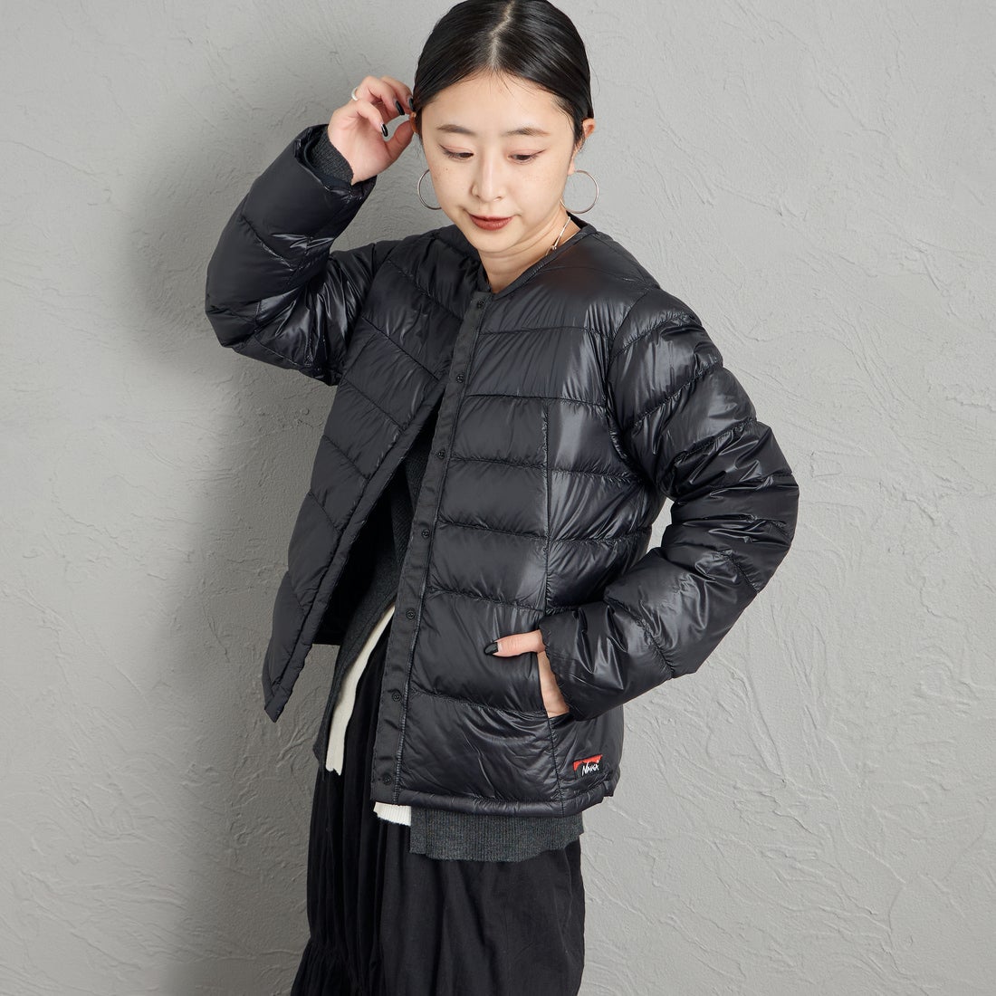 BLK&&モデル身長：150cm 着用サイズ：WM&&
