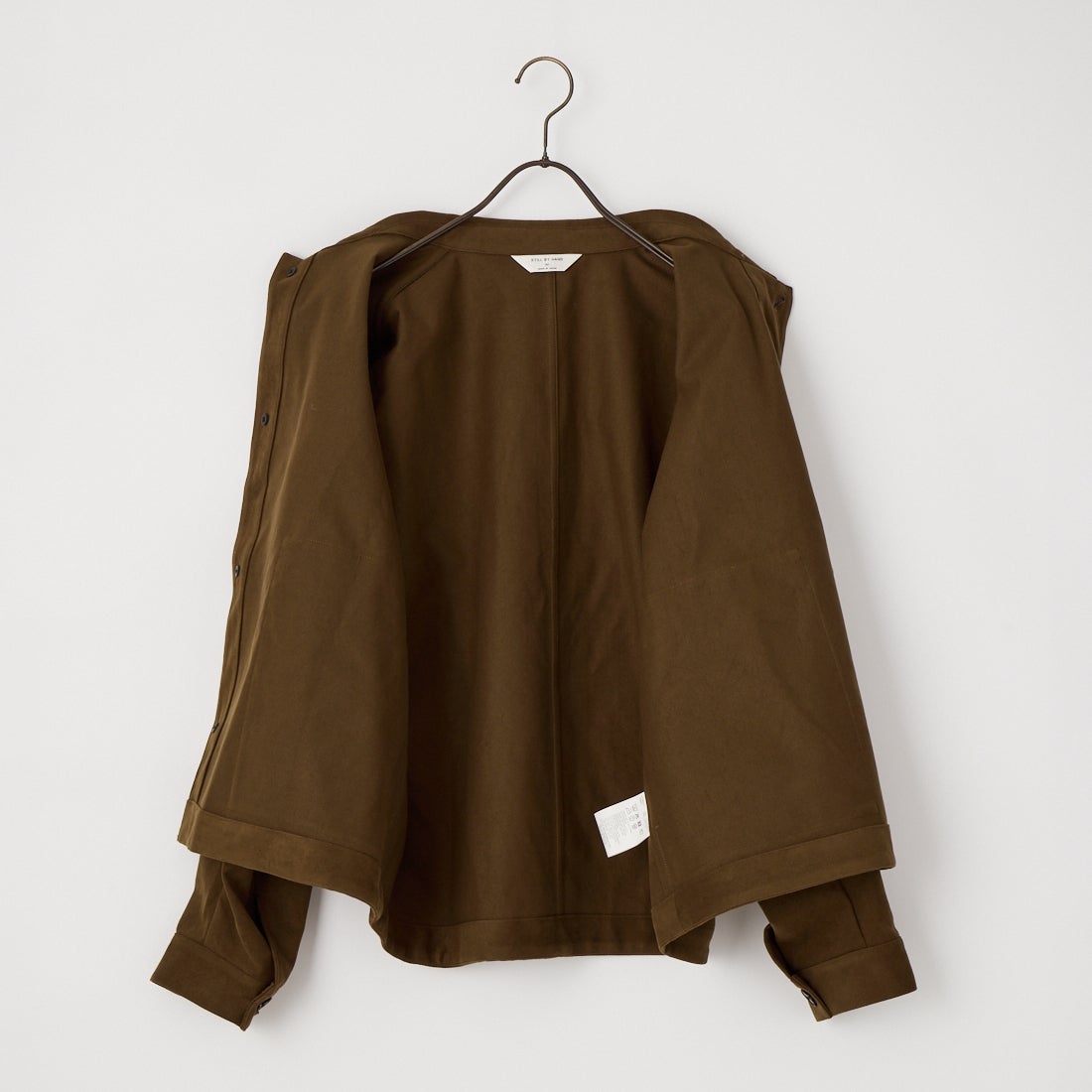 STILL BY HAND [スティルバイハンド] シンセティックレザー ショートブルゾン [BL07263] BROWN
