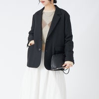 ﾌﾞﾗｯｸ&&モデル身長：162cm 着用サイズ：F&&