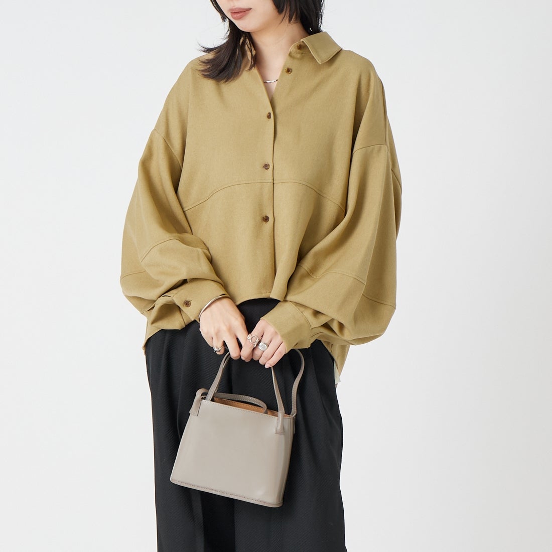 ﾍﾞｰｼﾞｭ&&モデル身長：162cm 着用サイズ：2&&