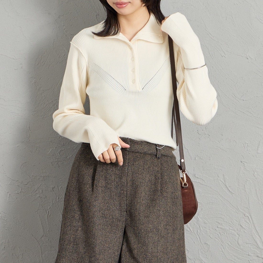 02 OFF&&モデル身長：162cm 着用サイズ：F&&