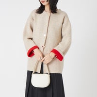 22 BEG/RED&&モデル身長：162cm 着用サイズ：F&&