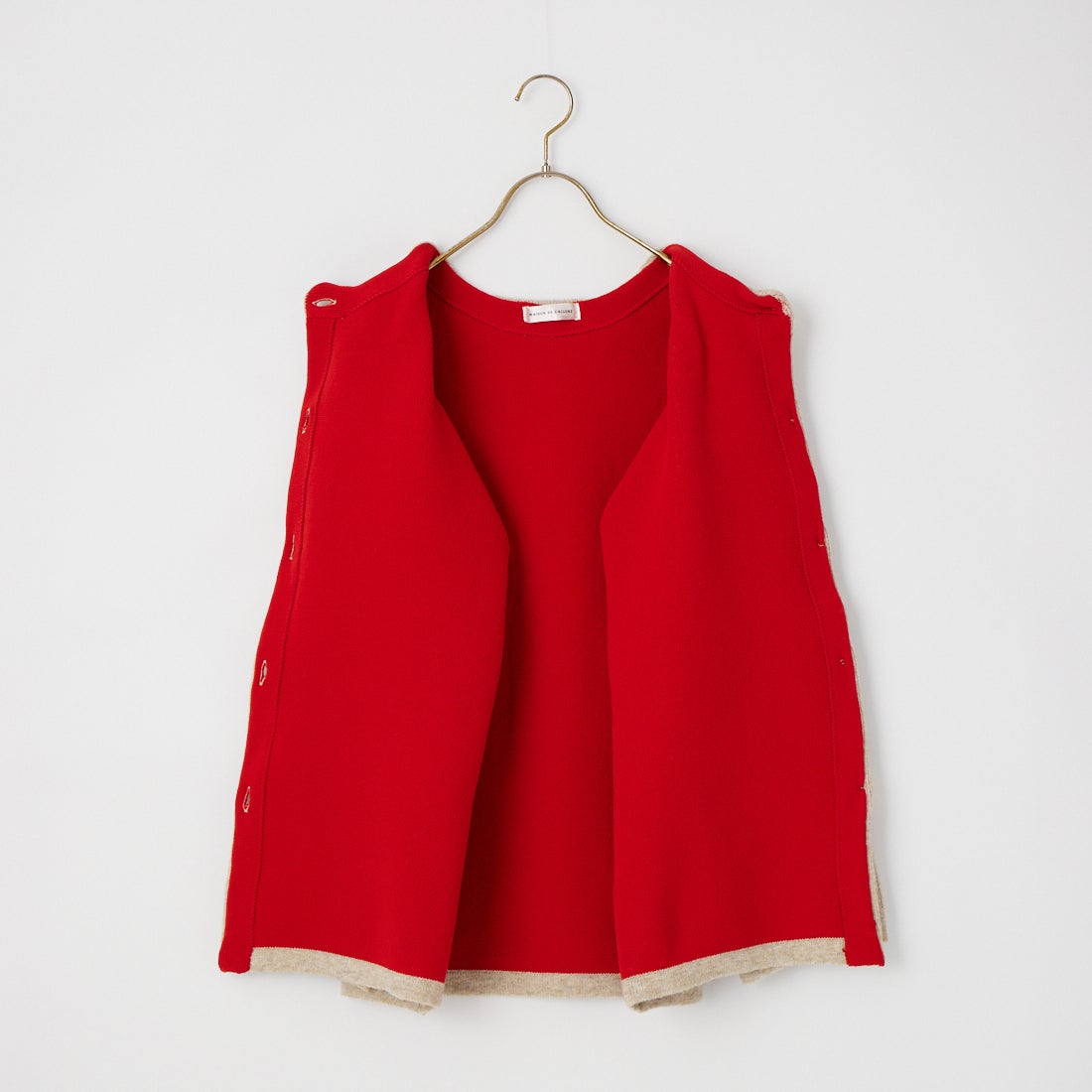 Maison de L'allure [メゾン ドゥ ラリュール] ダブルフェイスニットコート [M24131036-1] 22 BEG/RED
