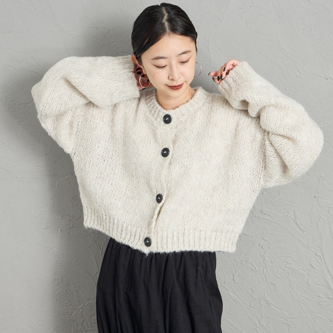 L.GRAY&&モデル身長：150cm 着用サイズ：F&&
