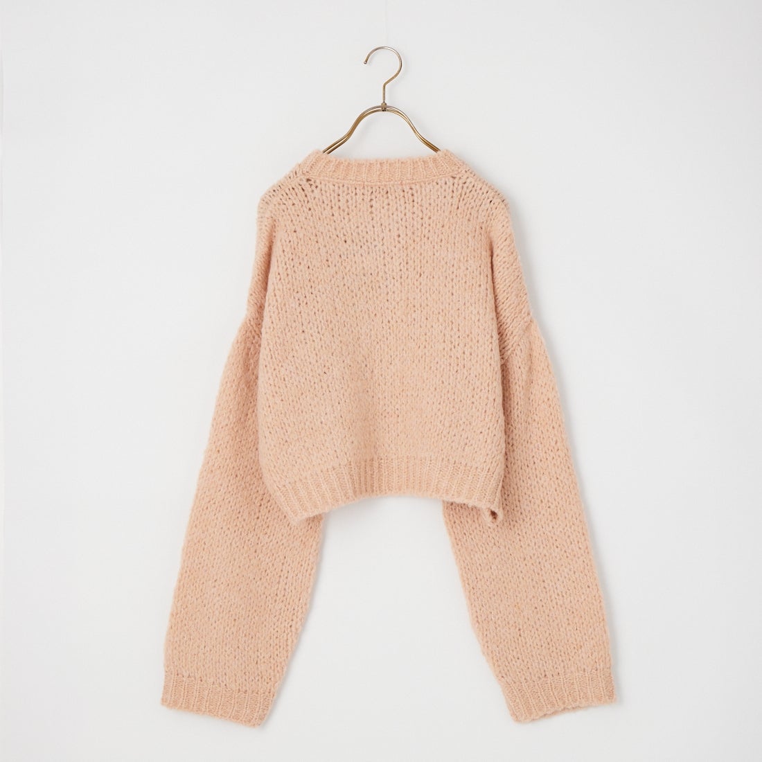 TRICOTS JEAN MARC [トリコット ジーン マルク] 別注 ショート丈クルーネックカーディガン [CCFJ-JF] PINK