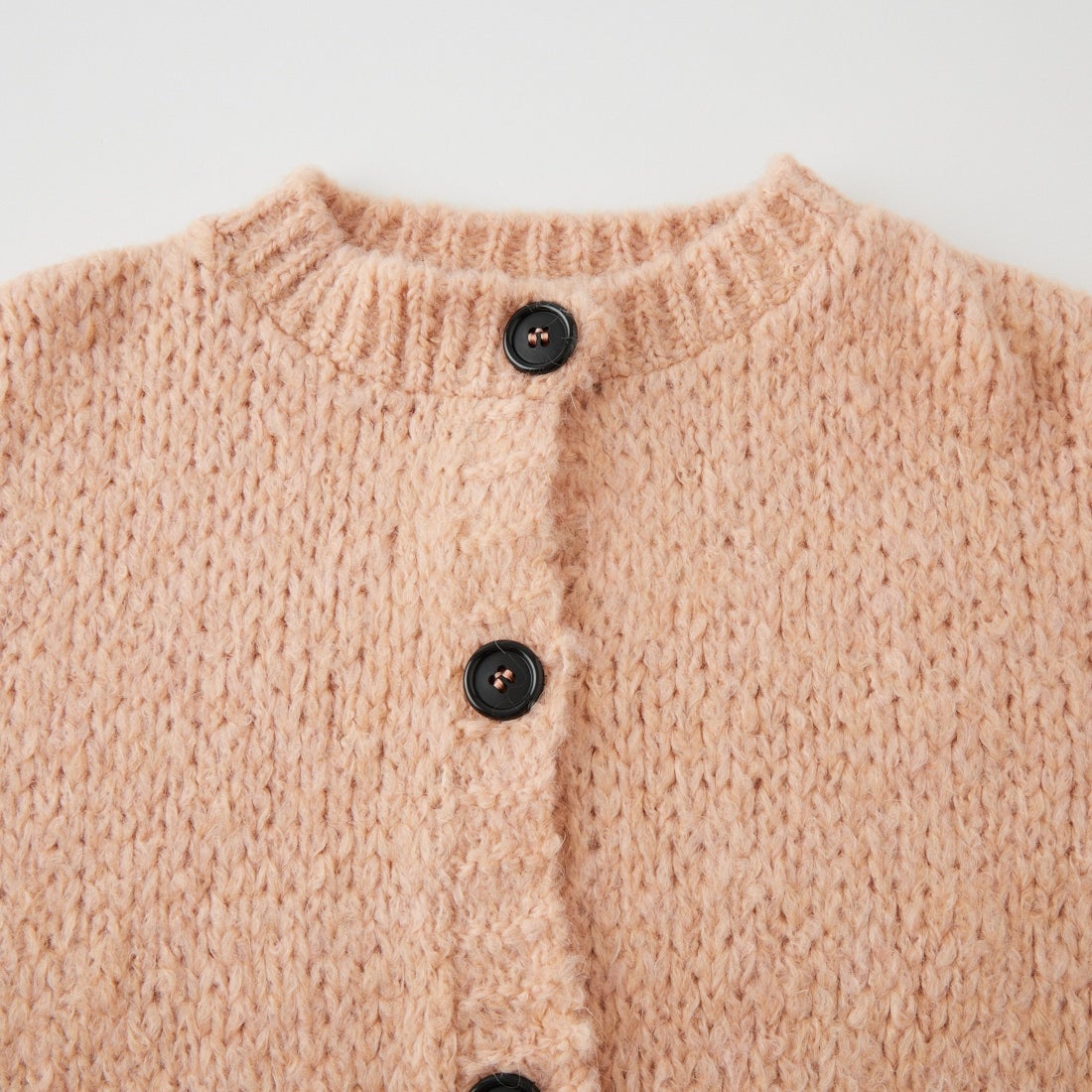 TRICOTS JEAN MARC [トリコット ジーン マルク] 別注 ショート丈クルーネックカーディガン [CCFJ-JF] PINK