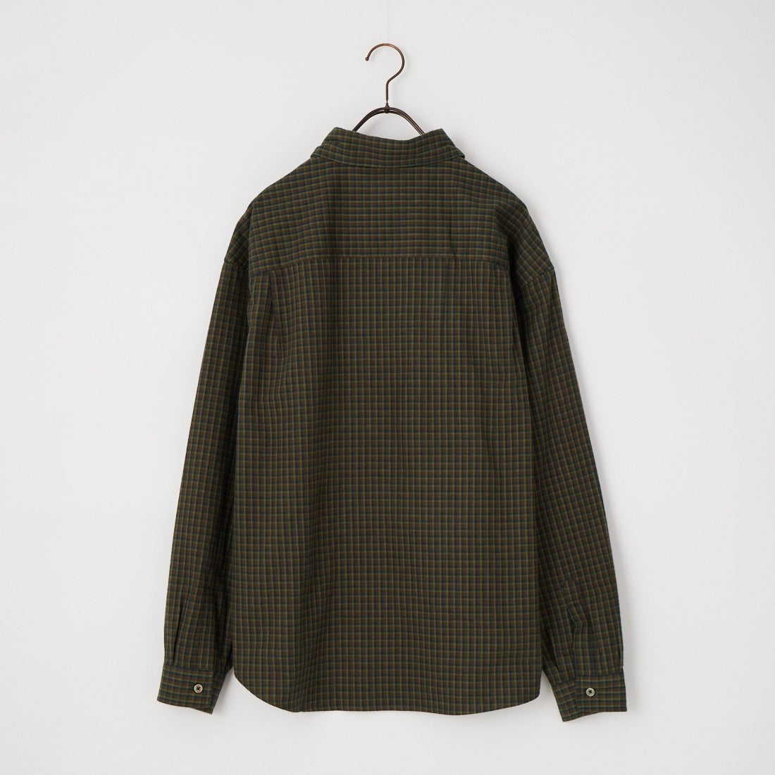 SLICK [スリック] フランネルクラシックチェック レギュラーカラーシャツ [5120330] 500 BROWN