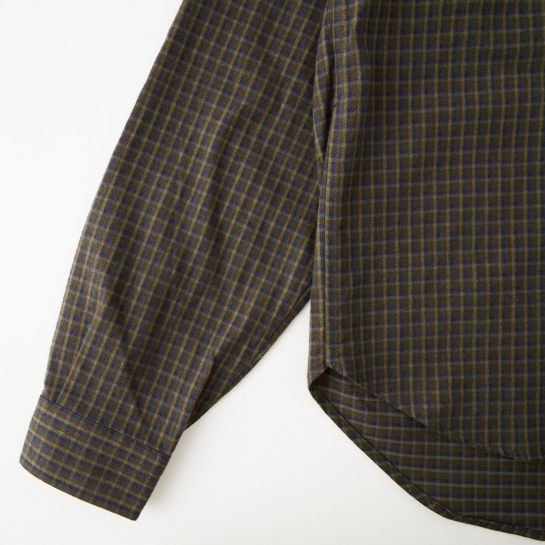 SLICK [スリック] フランネルクラシックチェック レギュラーカラーシャツ [5120330] 500 BROWN