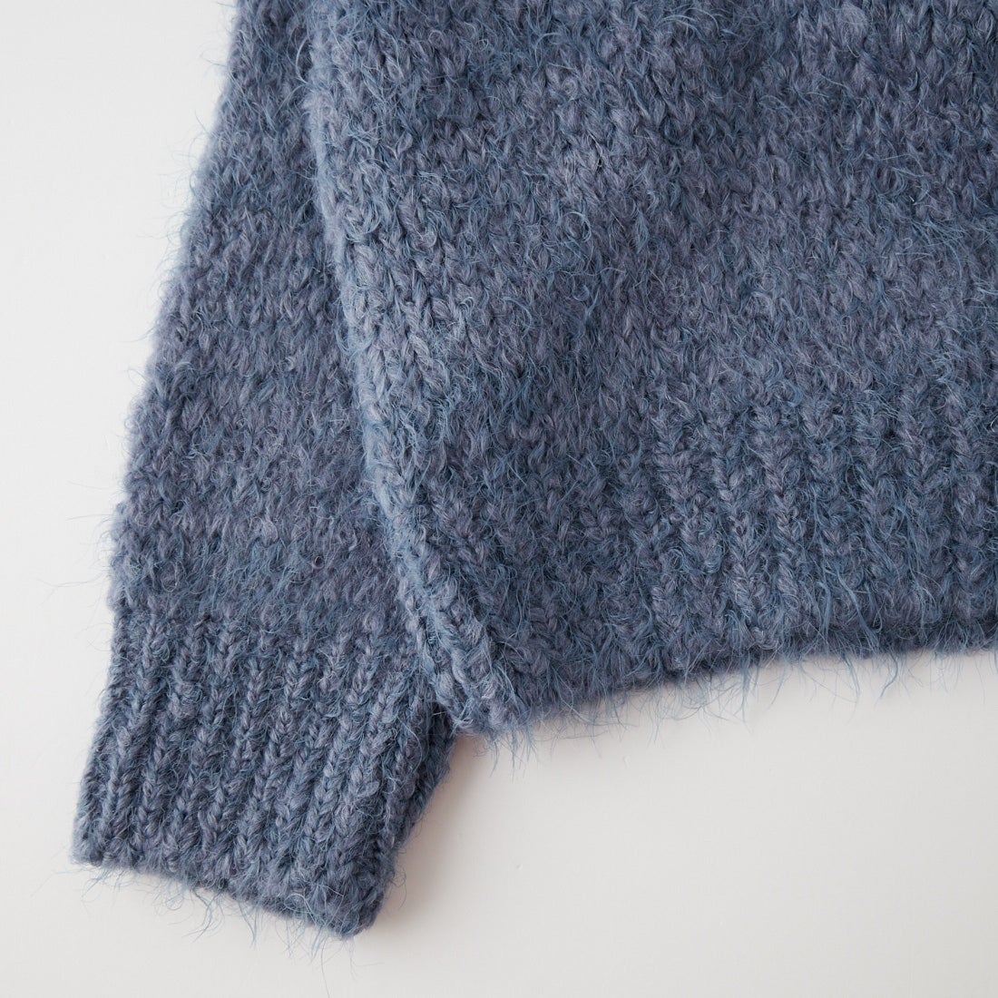 TRICOTS JEAN MARC [トリコット ジーン マルク] ANGOLA スキッパーネックニット [ANGOLA] DENIM