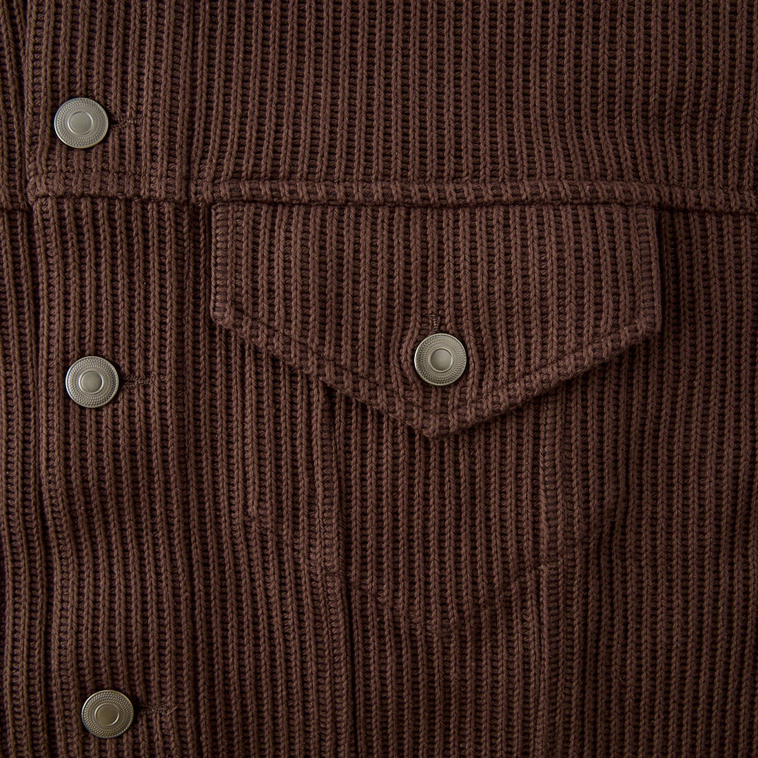 SLICK [スリック] クォーターゲージリブニット トラッカージャケット [5110333] 500 BROWN