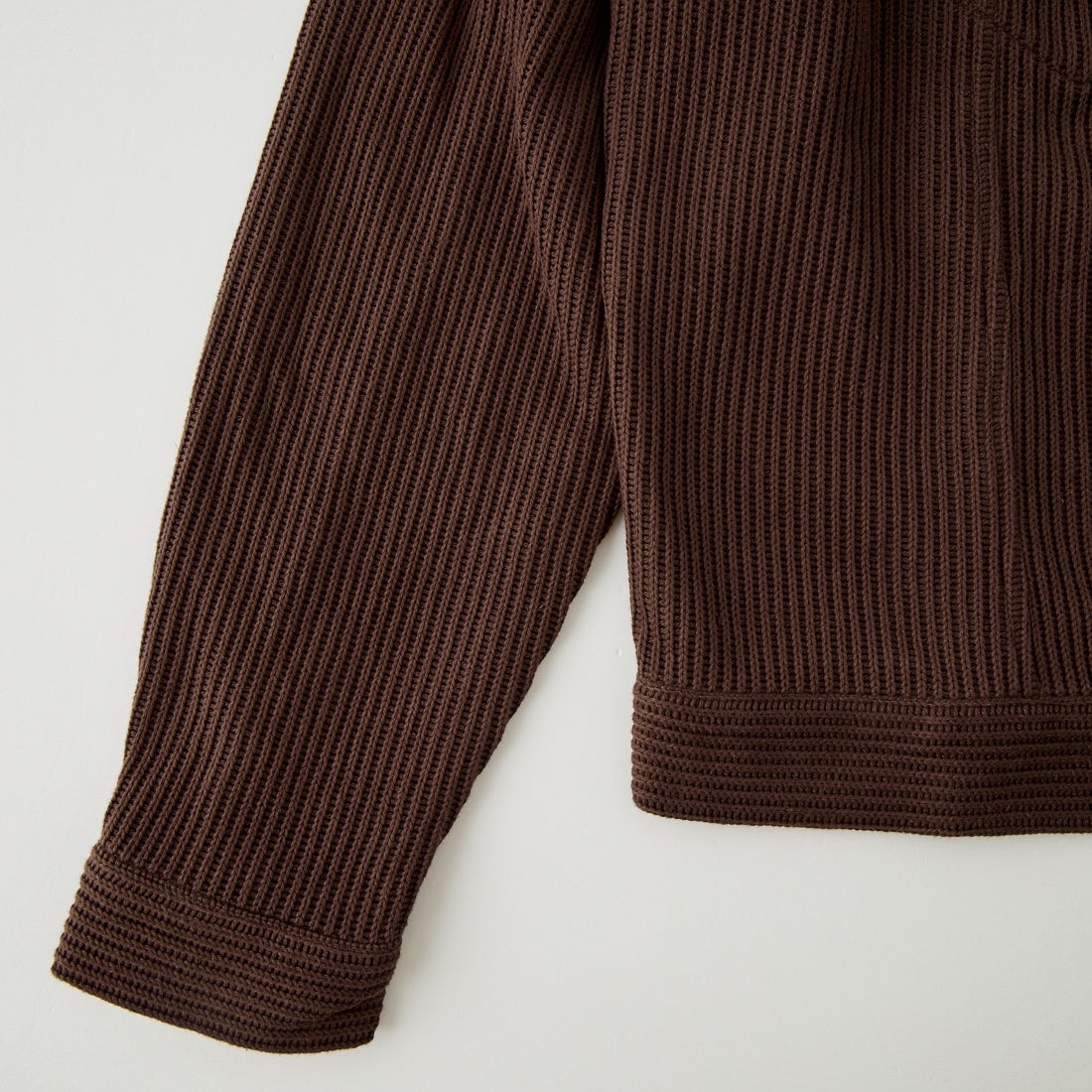 SLICK [スリック] クォーターゲージリブニット トラッカージャケット [5110333] 500 BROWN