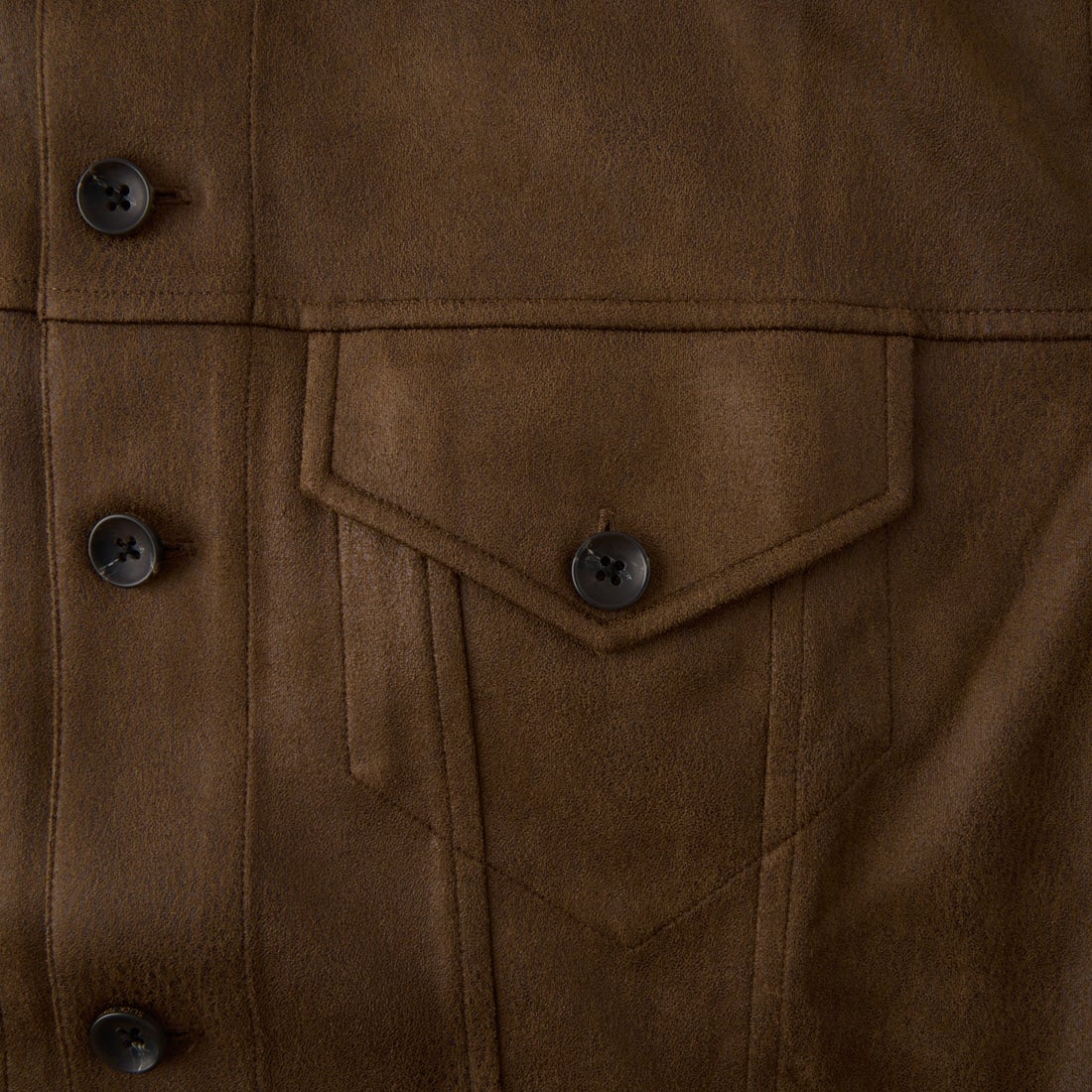 SLICK [スリック] ダブルクロスシンセティックレザー トラッカーシャツジャケット [5120328] 500 BROWN
