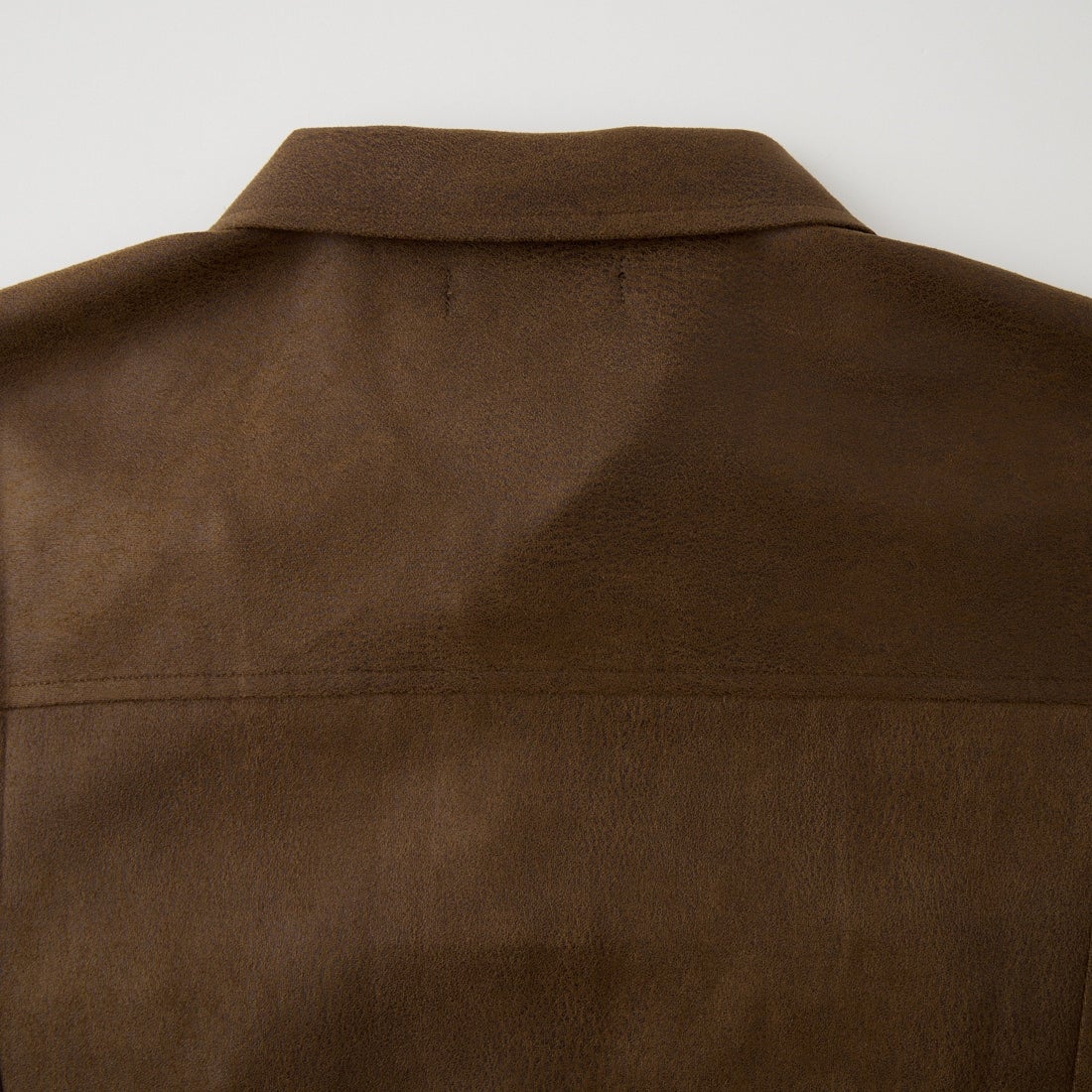 SLICK [スリック] ダブルクロスシンセティックレザー トラッカーシャツジャケット [5120328] 500 BROWN