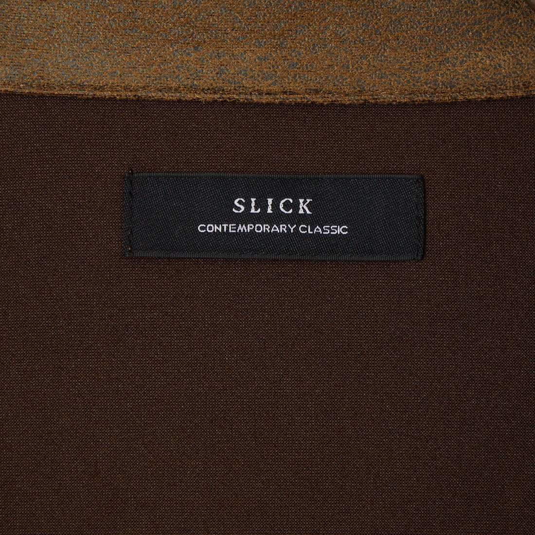 SLICK [スリック] ダブルクロスシンセティックレザー トラッカーシャツジャケット [5120328]
