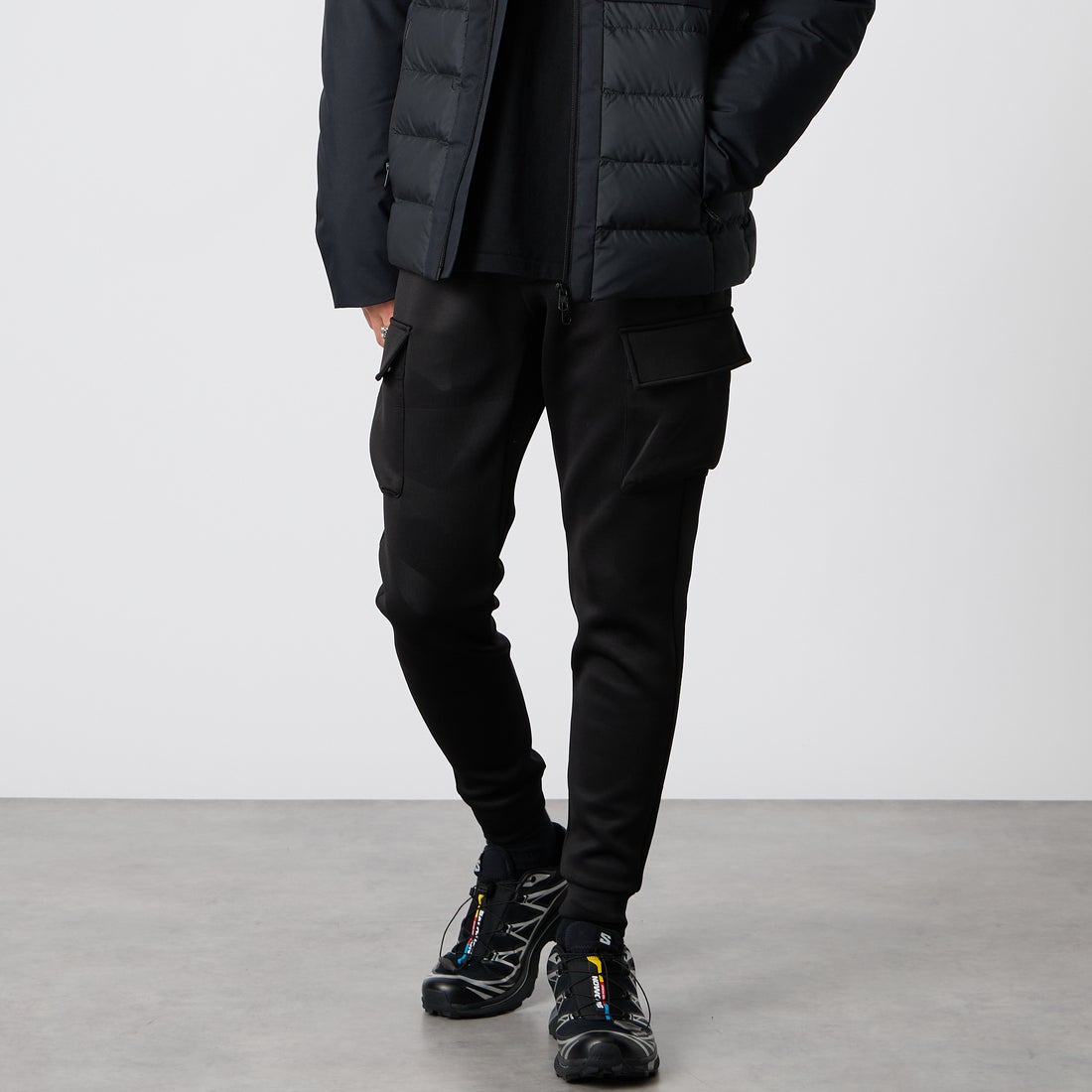 SN90 BLACK&&モデル身長：177cm 着用サイズ：M&&