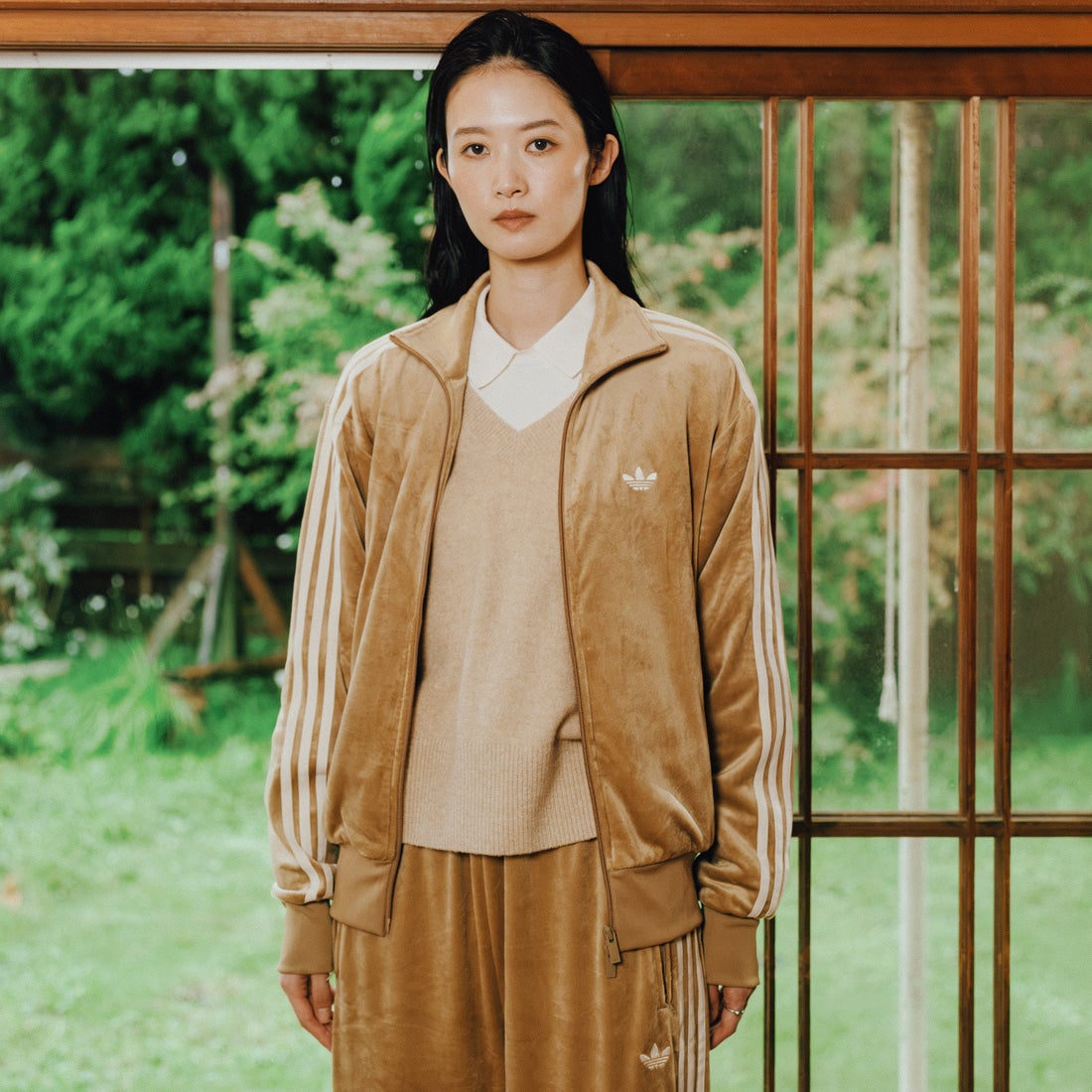 adidas Originals [アディダス オリジナルス] ファイヤーバード ベロア トラックトップ [ZQ134] LC8071