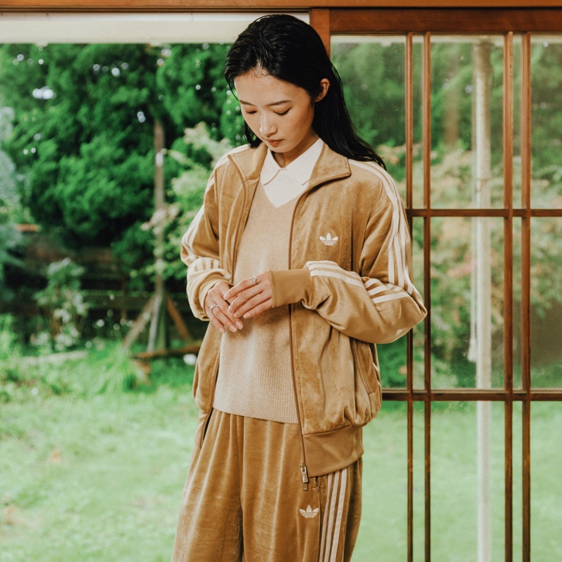 adidas Originals [アディダス オリジナルス] ファイヤーバード ベロア トラックトップ [ZQ134] LC8071