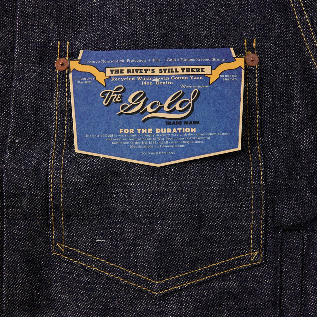 GOLD [ゴールド] 14オンスデニムブラウス [GL16001N] 420 N.NAVY
