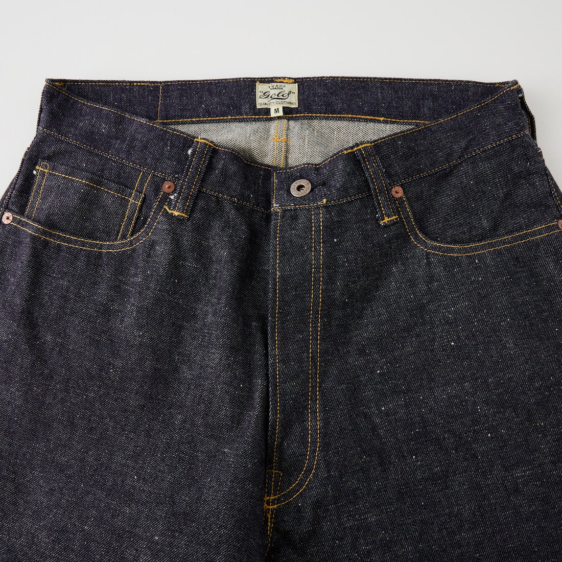 GOLD [ゴールド] 14オンスデニム5ポケットワイドパンツ [GL42675N] 420 N.NAVY