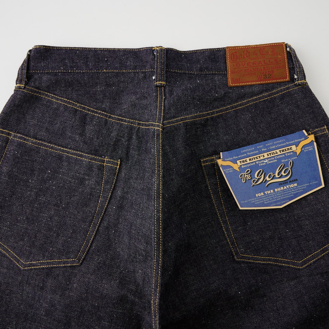 GOLD [ゴールド] 14オンスデニム5ポケットワイドパンツ [GL42675N] 420 N.NAVY