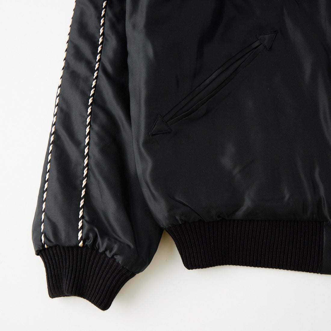 TAILOR TOYO [テーラートウヨウ] アセテート リバーシブルキルトスーベニアジャケット [TT15973] 219 BLK/BL