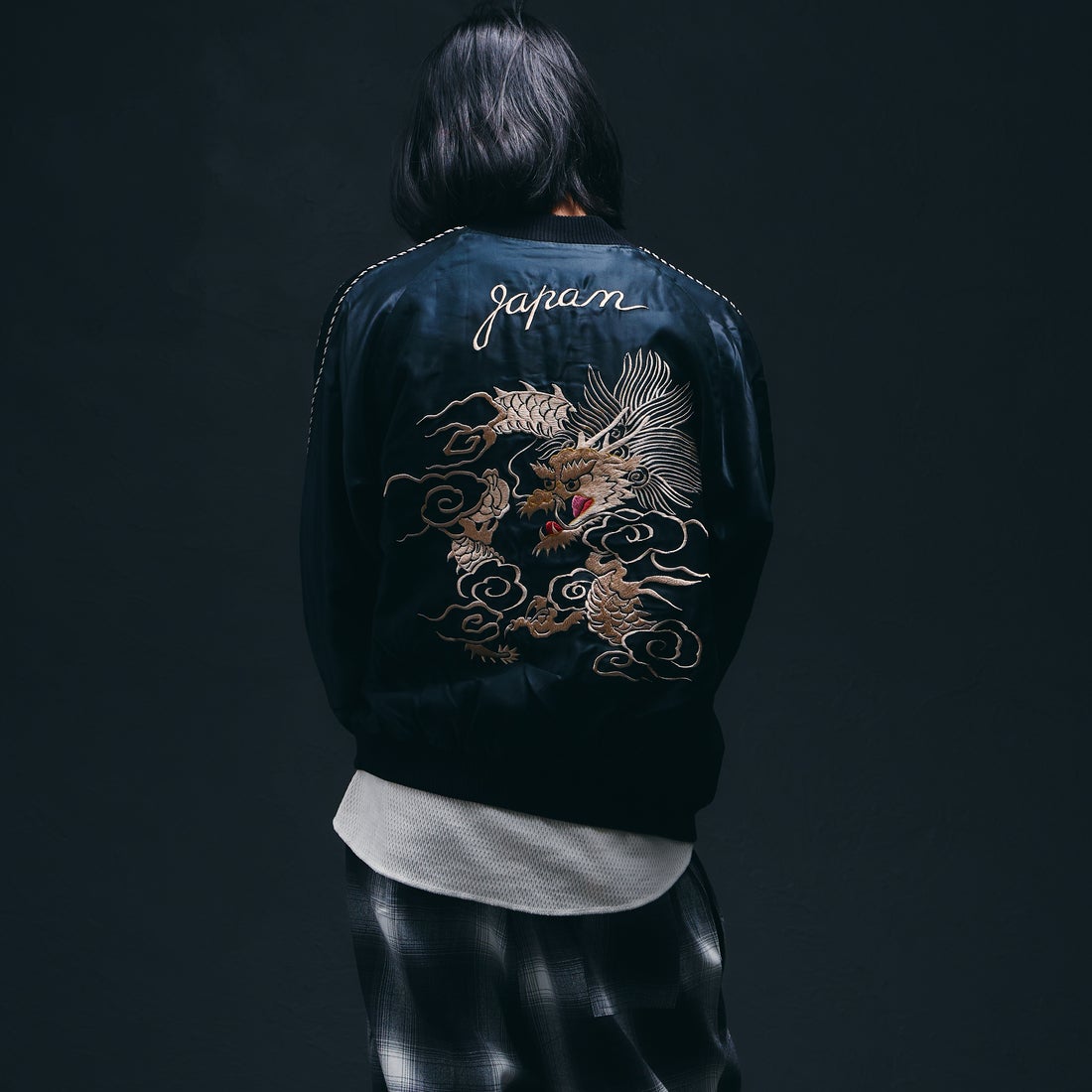 219 BLK/BL&&モデル身長：175cm 着用サイズ：L&&