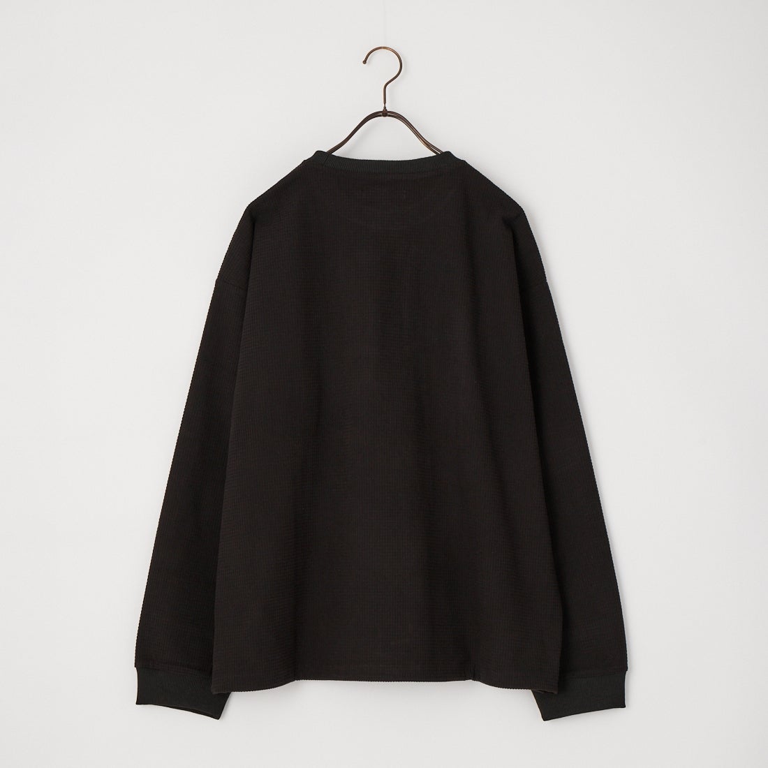 HELLO CALIF [ハローカリフ] ワッフルドロストTシャツ [351080IN] BLACK