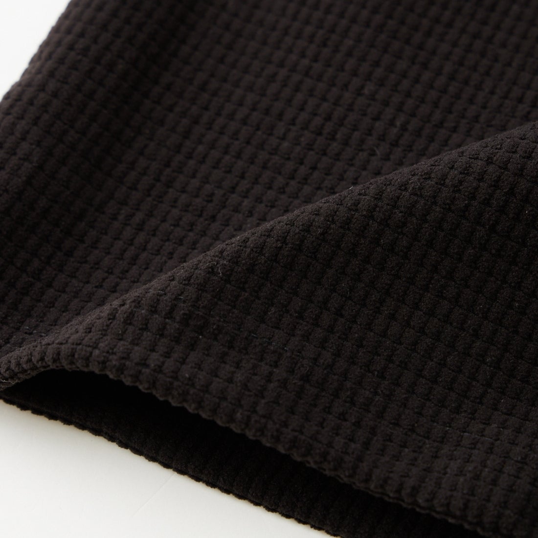 HELLO CALIF [ハローカリフ] ワッフルドロストTシャツ [351080IN] BLACK