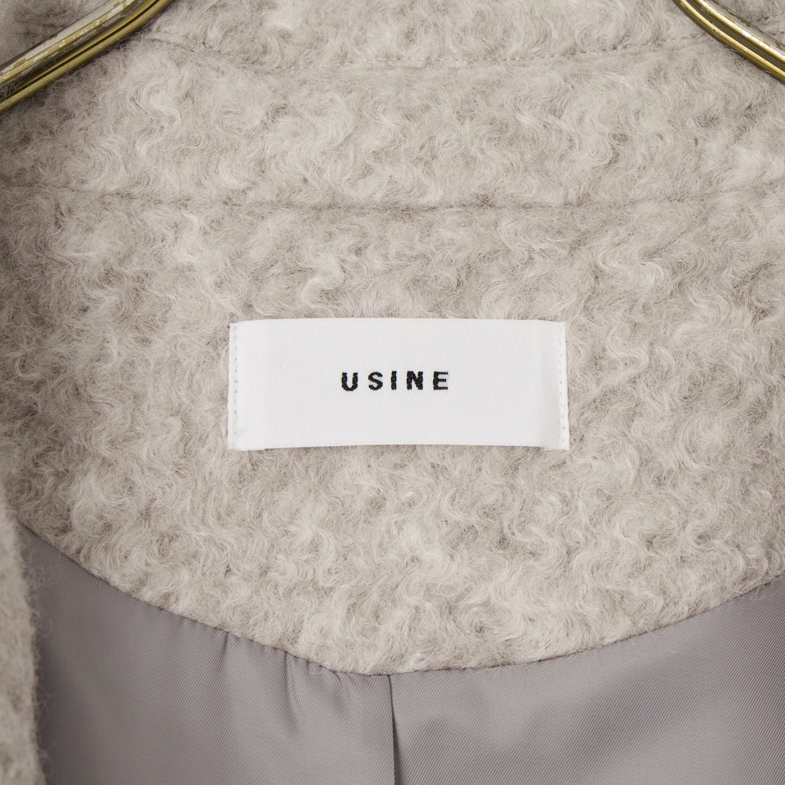 USINE [ユジーヌ] シャギーピーコート [21269062] ﾍﾞｰｼﾞｭ